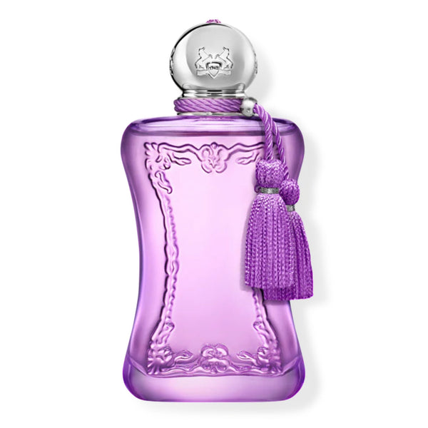 Parfums de Marly Palatine Eau de Parfum bottle with elegant design and floral accents, showcasing luxury fragrance packaging.