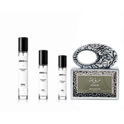Vision MAISON ASRAR decant sample by The Scent Plug, showcasing a sleek glass bottle with a modern label design.