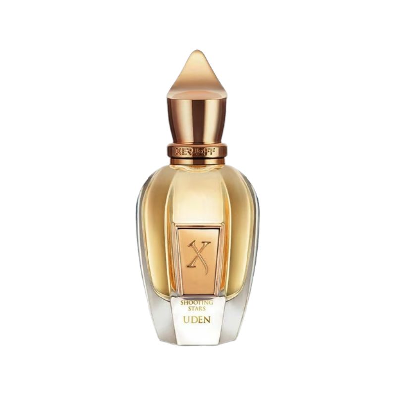 Pre-order Xerjoff Uden Eau de Parfum bottle with elegant design and minimalist label, showcasing luxury fragrance branding.