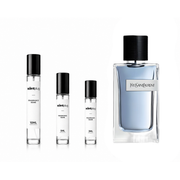 Yves Saint Laurent Y fragrance sample bottle by The Scent Plug, showcasing the sleek design of the Y Yves Saint Laurent decant.
