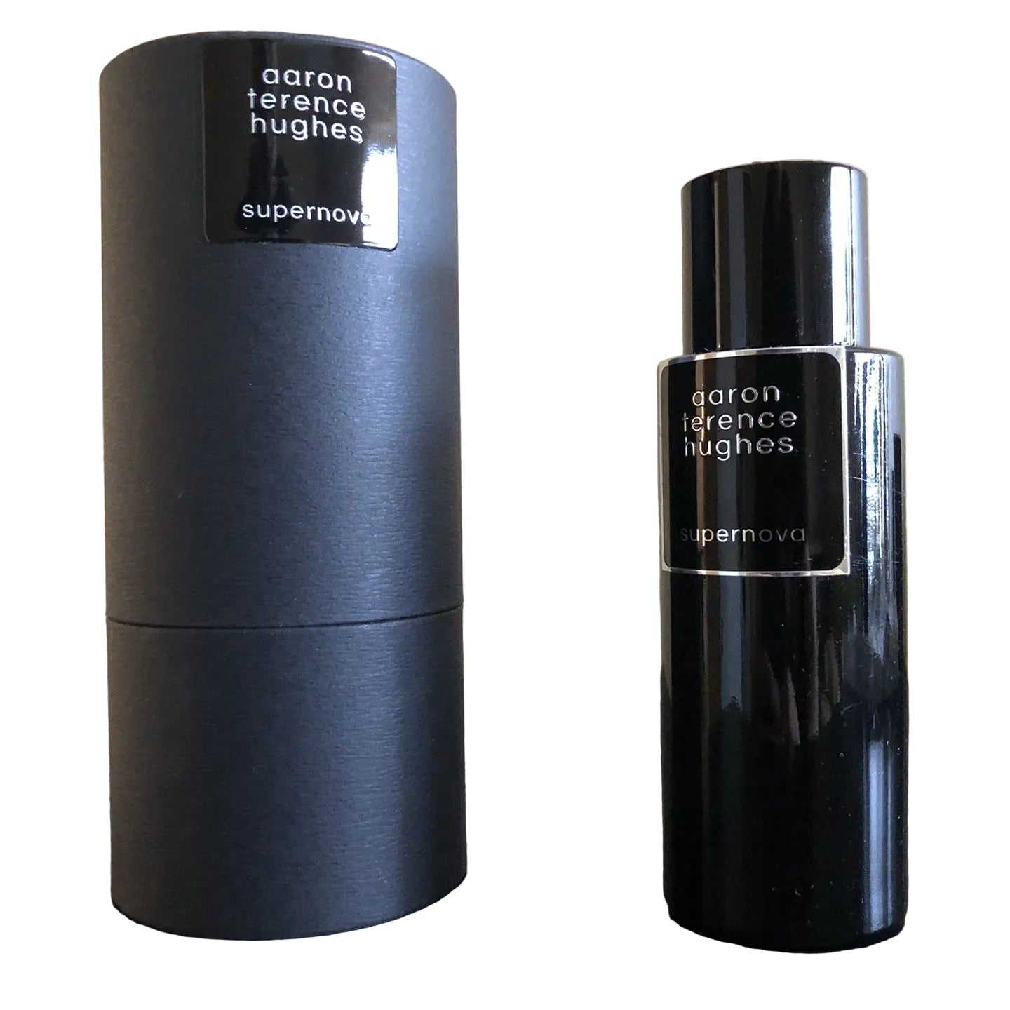 Aaron Terence Hughes Supernova extrait de parfum spray bottle, 1.7 oz (50 ml), with sleek glass packaging and elegant design.
