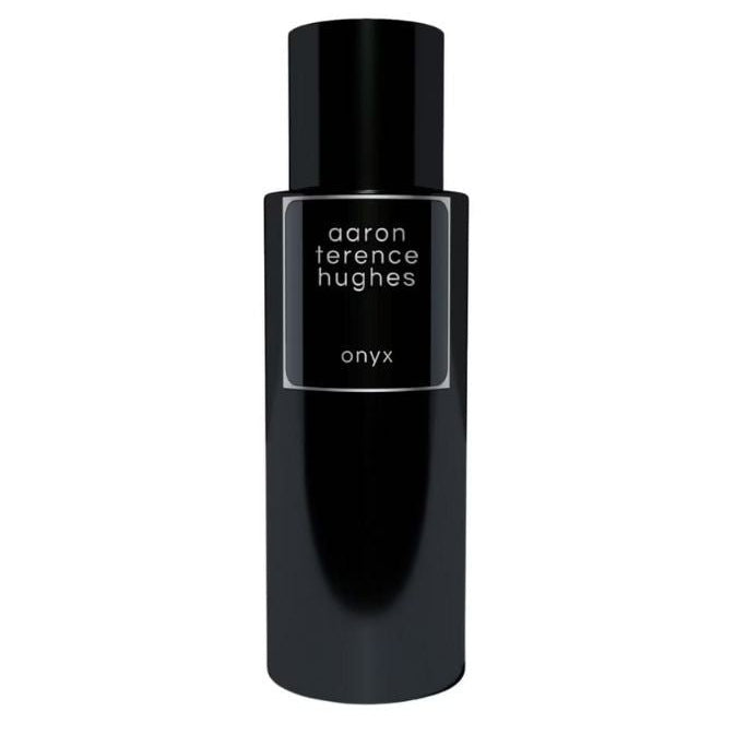 Aaron Terence Hughes Onyx extrait de parfum bottle with sleek black design, showcasing a luxurious fragrance for men.