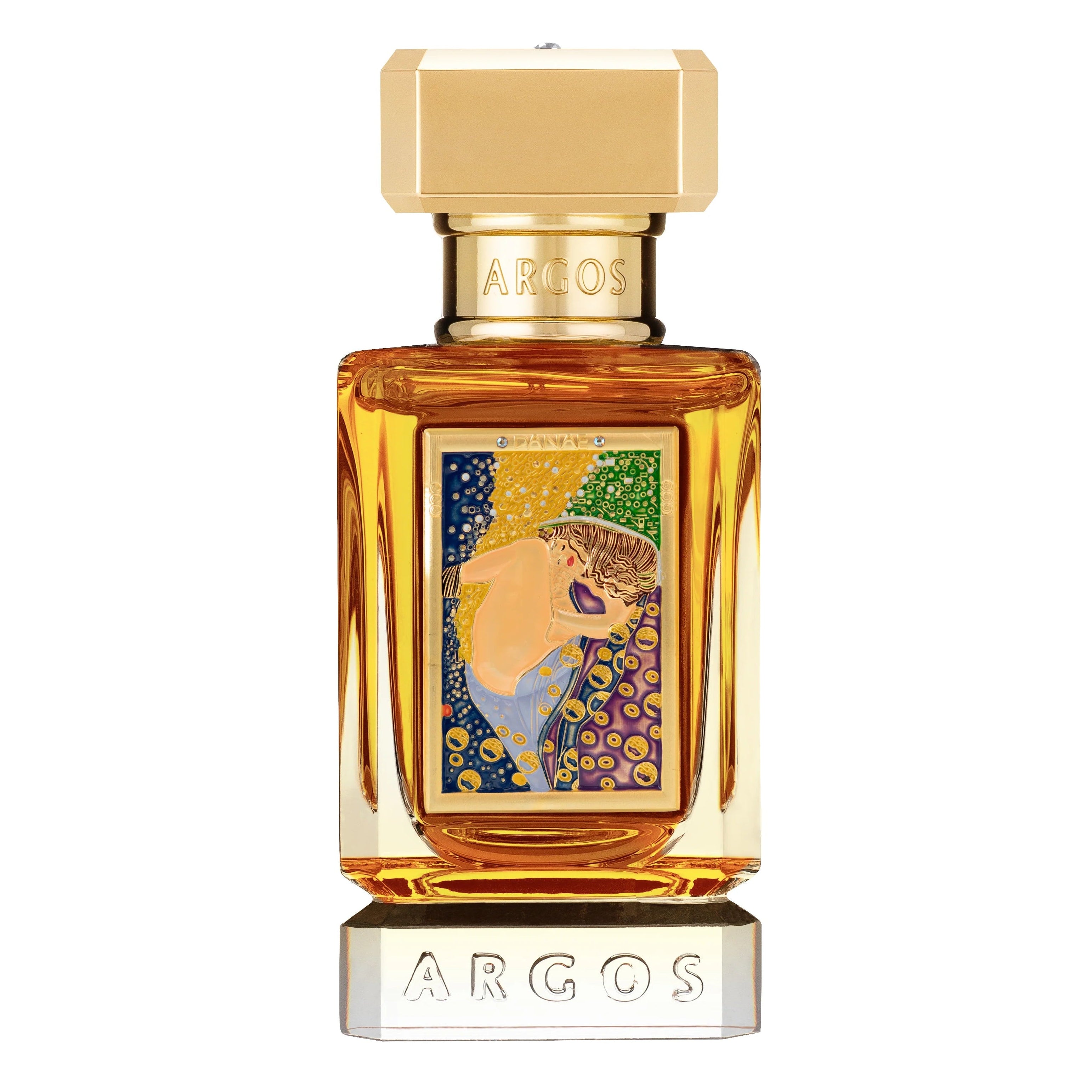 Argos Danae Eau De Parfum spray in 3.4 oz (100ml) bottle, elegant fragrance with floral and woody notes, in a sleek perfume bottle.