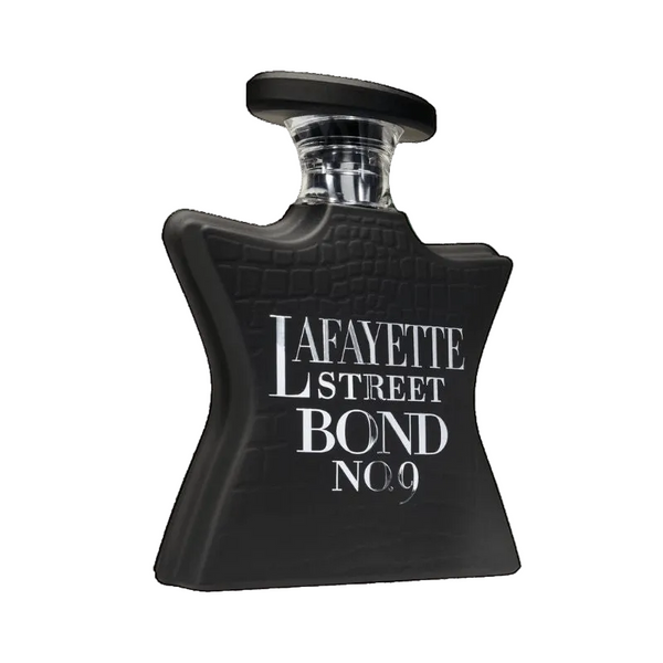 Bond No. 9 Lafayette Street Eau De Parfum bottle with elegant glass design, 3.4 oz (100ml).