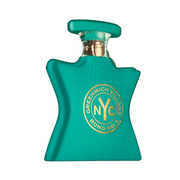 Bond No. 9 Greenwich Village Eau De Parfum spray bottle, 3.4 oz, featuring a sleek glass design and elegant fragrance label.