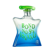 Bond No. 9 Island Eau de Parfum spray in 3.4 oz bottle, featuring a sleek design and fragrance label.