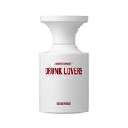 BORNTOSTANDOUT Drunk Lovers Eau De Parfum bottle, 3.4 oz / 100 ml, with elegant packaging and branding visible.