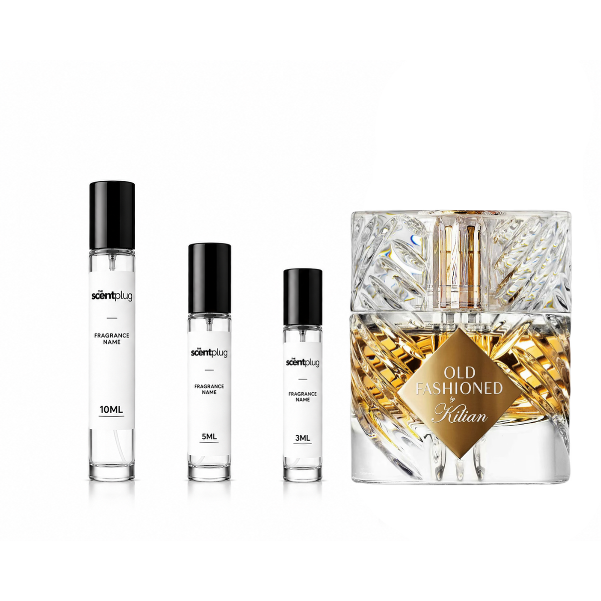Old Fashioned by Kilian perfume decant sample from The Scent Plug, showcasing the elegant fragrance bottle and sample packaging.
