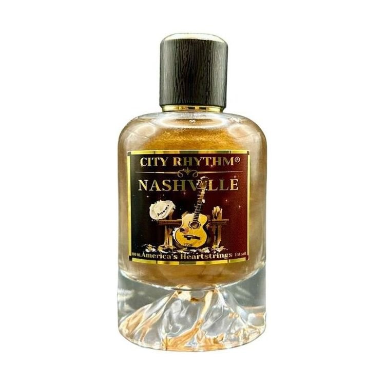 City Rhythm Nashville Extrait de Parfum spray in a 3.4 oz bottle, featuring a stylish design and elegant fragrance presentation.