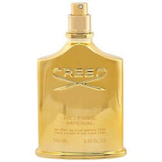 Creed Millesime Imperial Eau de Parfum spray bottle, 3.4 oz, tester with blue cap, elegant packaging and label visible.