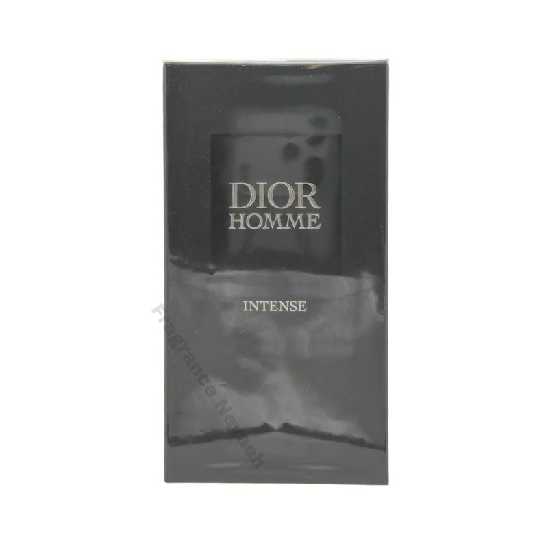 Dior Homme Intense Eau de Parfum spray bottle, 3.4 oz (100ml), with sleek packaging and elegant design.