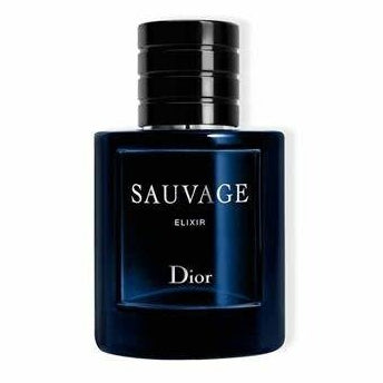Dior Sauvage Elixir spray bottle, 3.4 oz (100ml), featuring sleek packaging and elegant design for a luxurious fragrance experience.