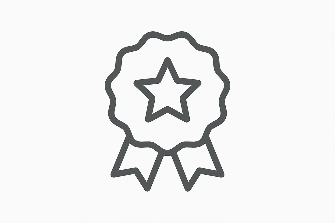 generate an icon (grey) with white back background that depicts "high quality", this is an icon for my website. 
size must be 100 x 100 
I want something simple but professional 
No text only icon 
