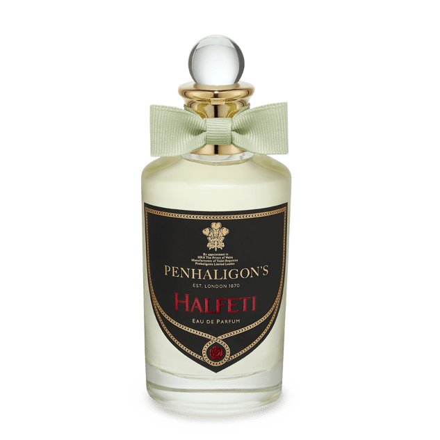 Penhaligon's Halfeti Eau de Parfum bottle with elegant design, displayed against a neutral background.