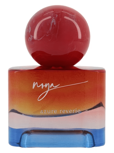 House of Noya Azure Reverie Extrait de Parfum spray, 1.7 oz, elegant glass bottle with a sleek design and floral accents.