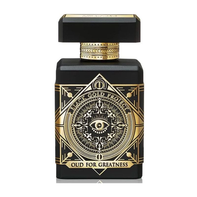 Initio Parfums Privés Oud for Greatness Eau de Parfum spray in 3.04 oz bottle, featuring a luxurious fragrance with woody and oriental notes.
