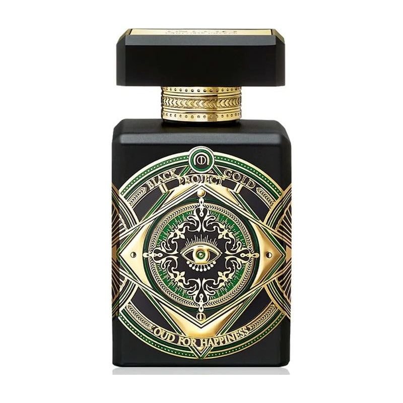 Initio Parfums Privés Oud for Happiness Eau de Parfum tester in 3.04 oz spray bottle, with elegant packaging and fragrance details visible.
