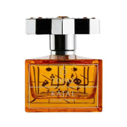 Kajal Topaz Eau de Parfum bottle with elegant gold accents, showcasing the luxurious fragrance design.