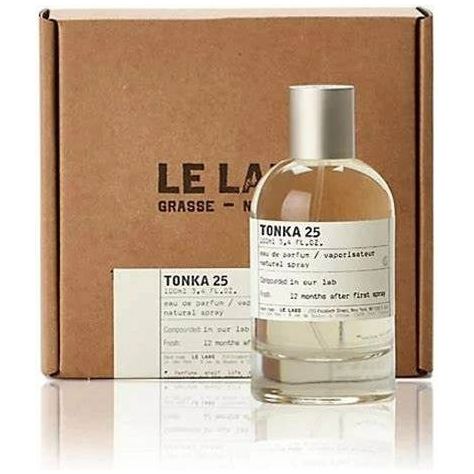 Le Labo Tonka 25 Eau De Parfum spray bottle, 3.4 oz (100ml), showcasing the elegant packaging of this fragrance.
