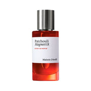 Maison Crivelli Patchouli Magnetik Extrait de Parfum spray in a 50ml bottle, showcasing the elegant glass bottle and fragrance cap.