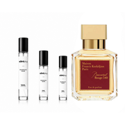 Maison Francis Kurkdjian Baccarat Rouge 540 decant and sample bottles from The Scent Plug, showcasing elegant perfume containers.