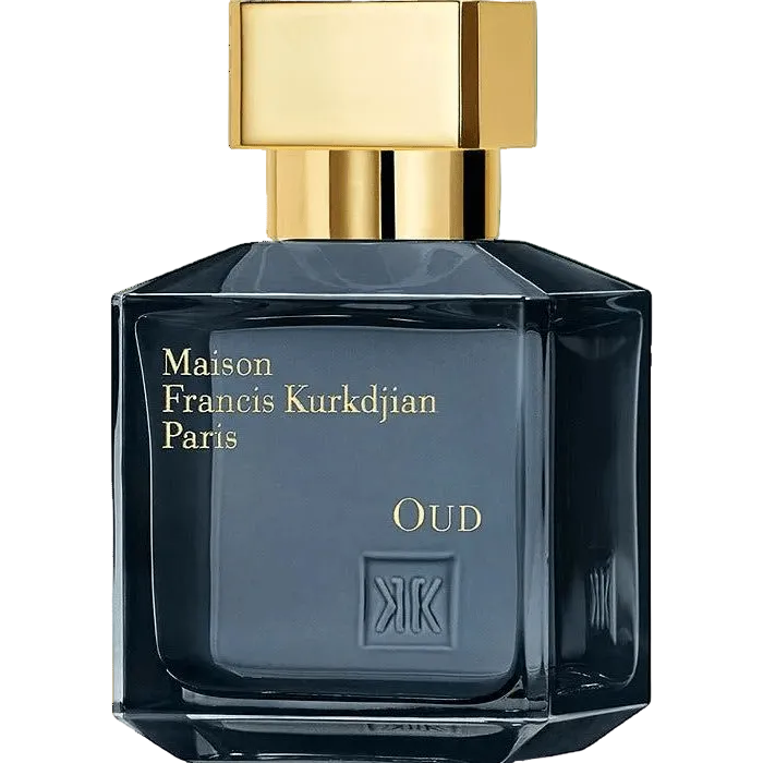 Maison Francis Kurkdjian Oud EDP Tester bottle, 2.4 oz (70ml), elegant Eau de Parfum spray with luxurious oud scent.