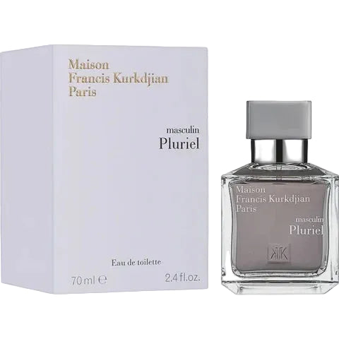 Maison Francis Kurkdjian Masculin Pluriel Eau de Toilette spray, 70ml, featuring a sleek bottle with elegant design.