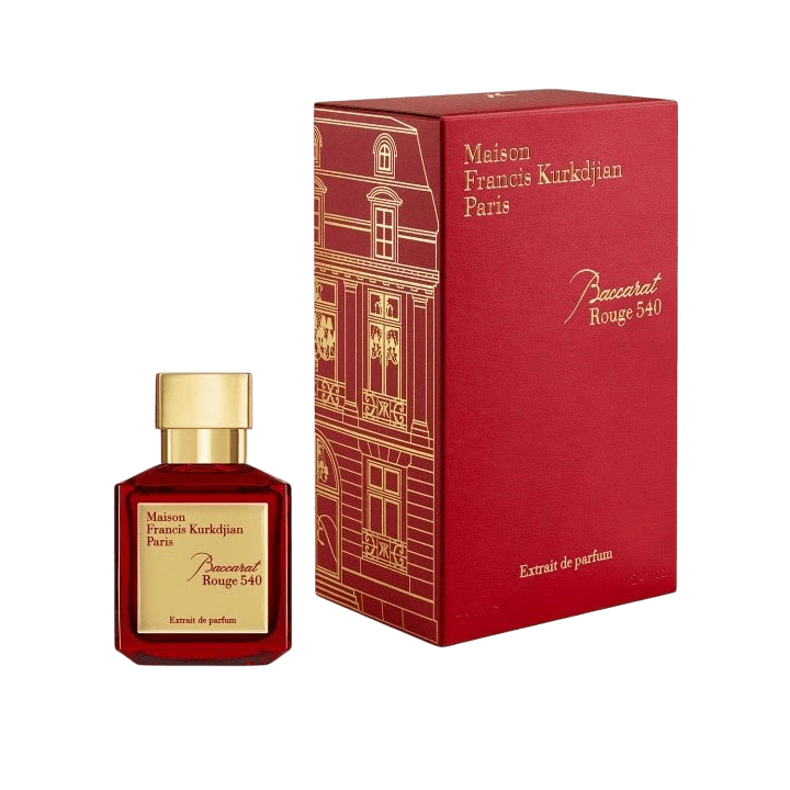 Maison Francis Kurkdjian Baccarat Rouge 540 Extrait de Parfum spray bottle, 6.8 oz, elegant packaging and luxurious fragrance.
