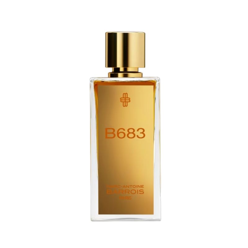 Marc-Antoine Barrois B683 Eau de Parfum spray bottle, 3.4 oz (100 ml), elegant glass container with a sleek design.