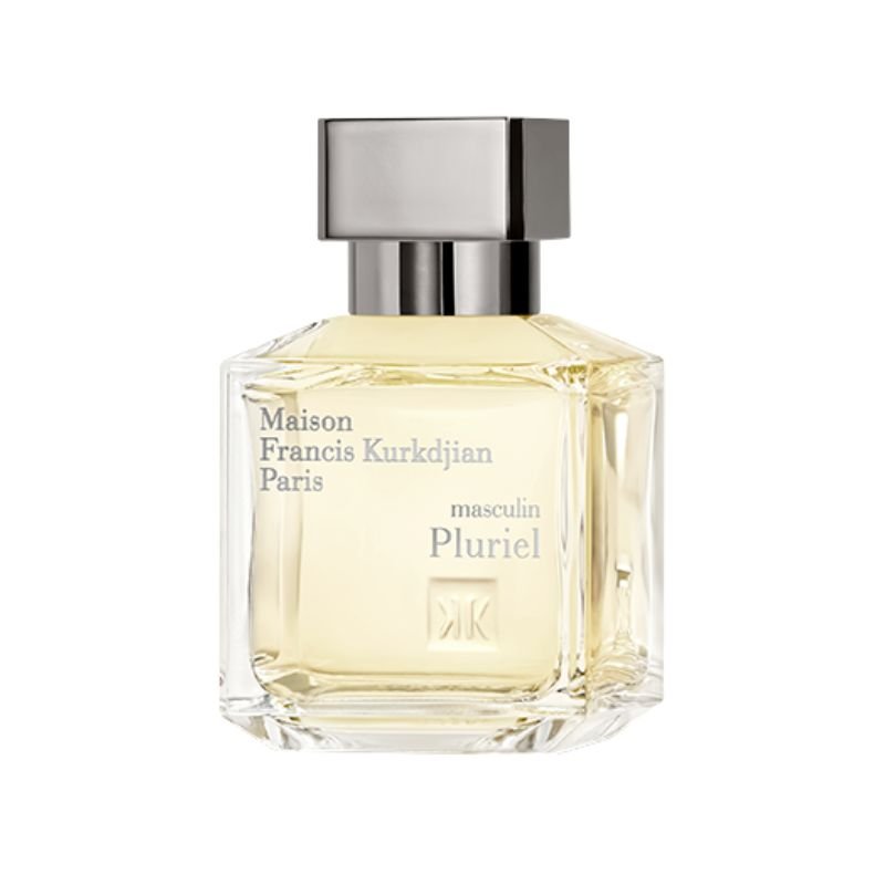 Maison Francis Kurkdjian Masculin Pluriel Eau de Toilette bottle with sleek design and minimalist label.