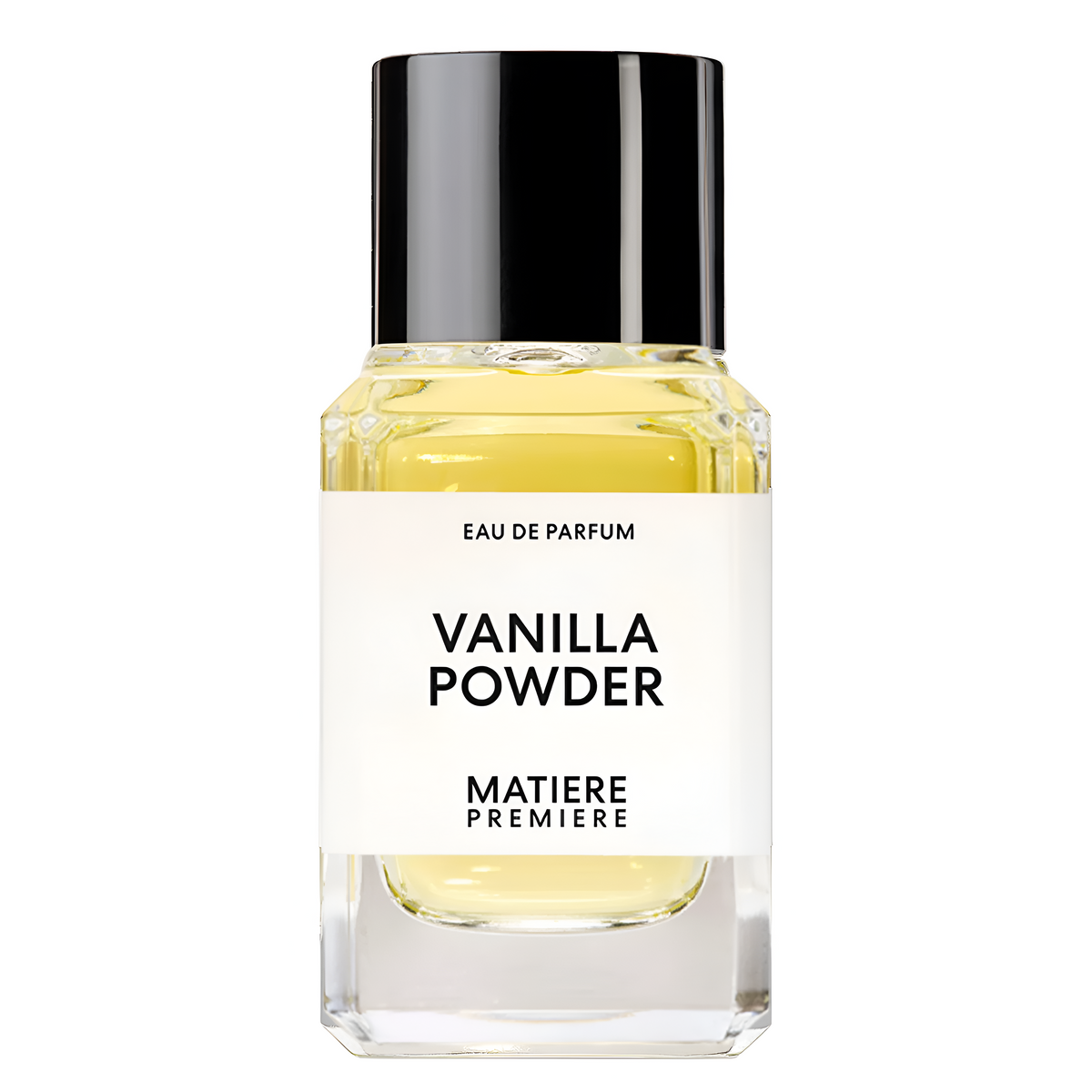 Matiere Premiere Vanilla Powder Eau de Parfum spray tester in 3.4 oz bottle, showcasing the elegant packaging and fragrance.
