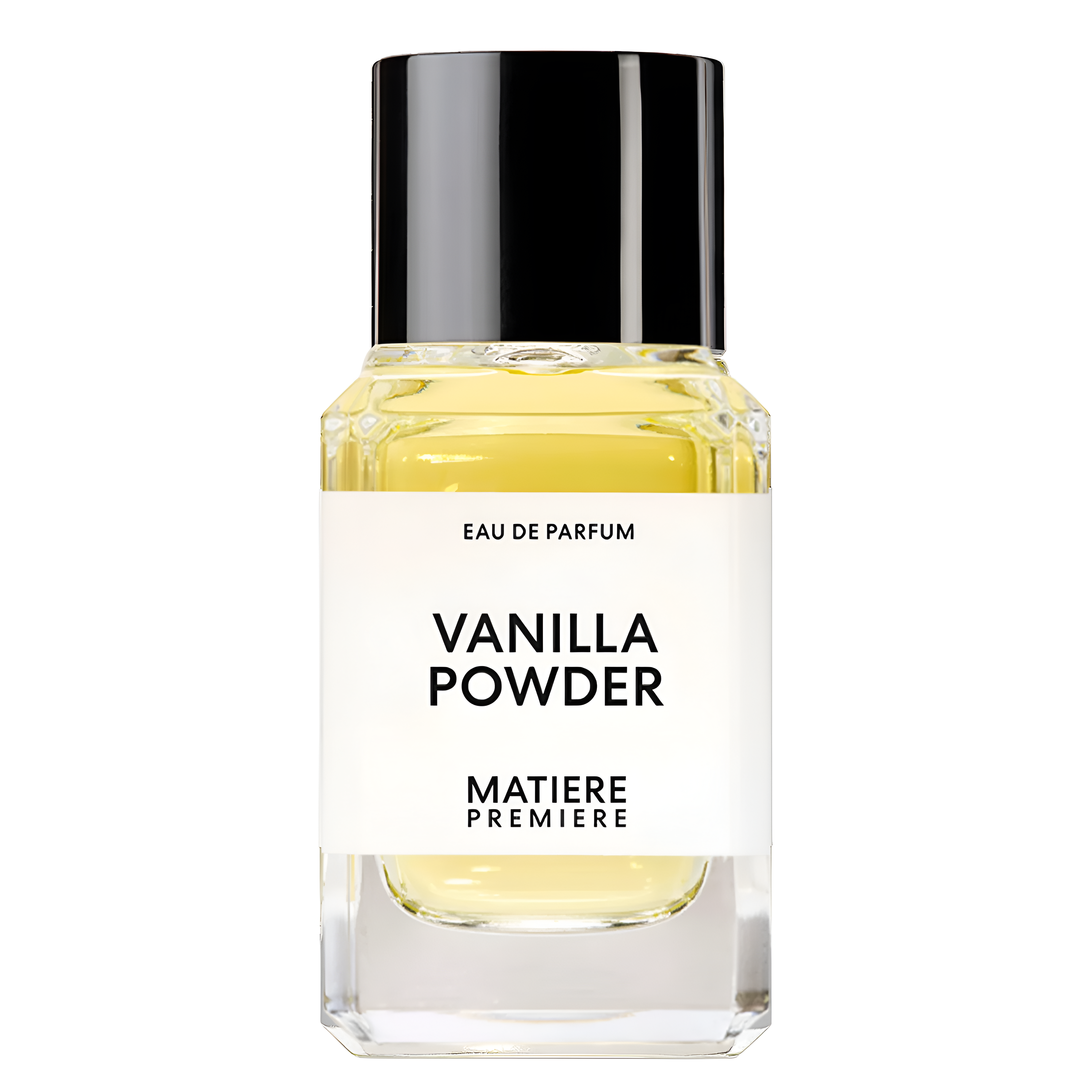 Matiere Premiere Vanilla Powder Eau de Parfum spray tester in 3.4 oz bottle, showcasing the elegant packaging and fragrance.