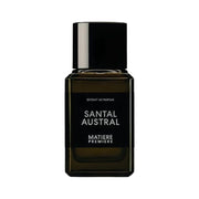 Matiere Premiere Santal Austral Extrait de Parfum spray bottle, 3.4 oz, featuring warm sandalwood scent in elegant packaging.