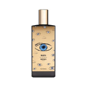 Memo Paris Marfa Eau de Parfum spray, 75ml bottle, elegant glass with gold accents, showcasing the luxurious fragrance design.