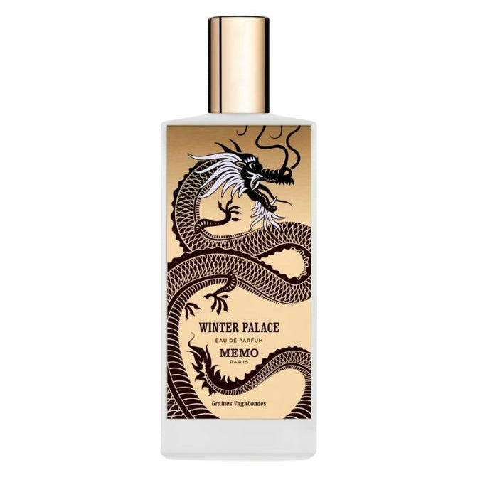 Memo Paris Winter Palace Eau de Parfum spray in 2.5 oz bottle, featuring elegant packaging and luxurious fragrance design.