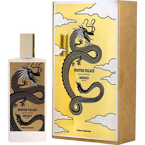 Memo Paris Winter Palace Eau de Parfum spray in 75ml bottle, featuring elegant packaging and the fragrance's luxurious design