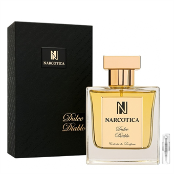 Narcotica Dulce Diablo extrait de parfum spray in 3.4 oz (100ml), featuring a sleek bottle with a luxurious design.