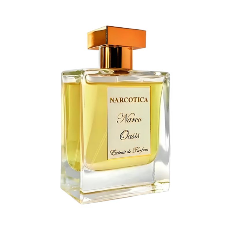 Narcotica Narco Oasis extrait de parfum spray in 3.4 oz (100ml), elegant bottle with luxurious fragrance design.