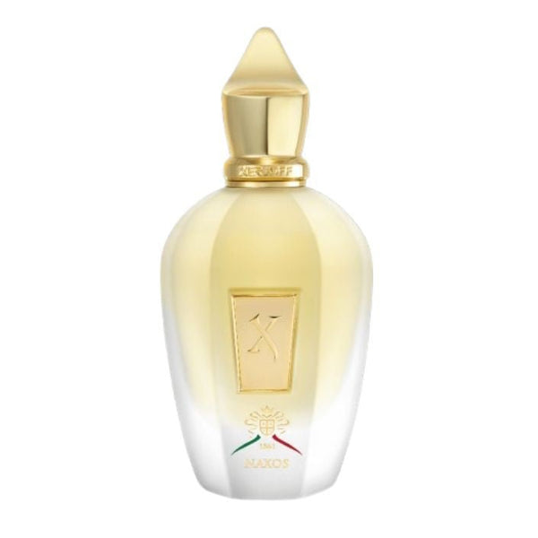 Xerjoff Naxos Eau de Parfum bottle with elegant design, showcasing the luxurious fragrance for men and women.