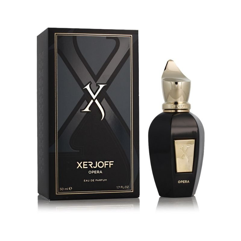 Xerjoff Opera Eau de Parfum bottle with elegant design, showcasing a luxurious fragrance for women and men.