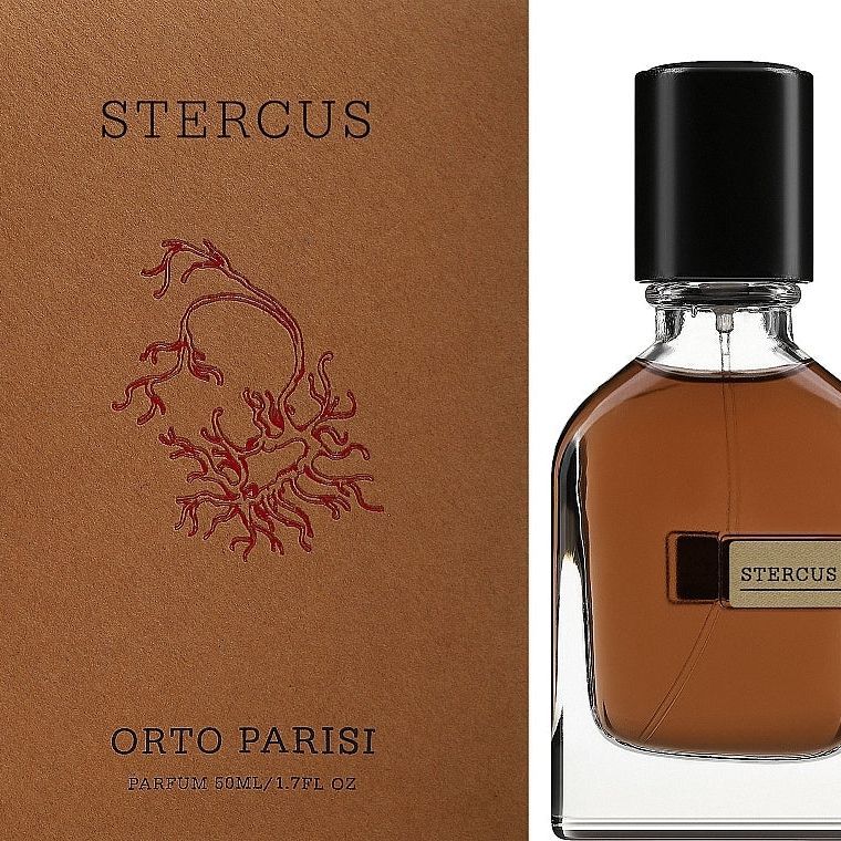 Orto Parisi Stercus parfum spray in 1.7 oz bottle, featuring the distinctive design of the Orto Parisi perfume collection.