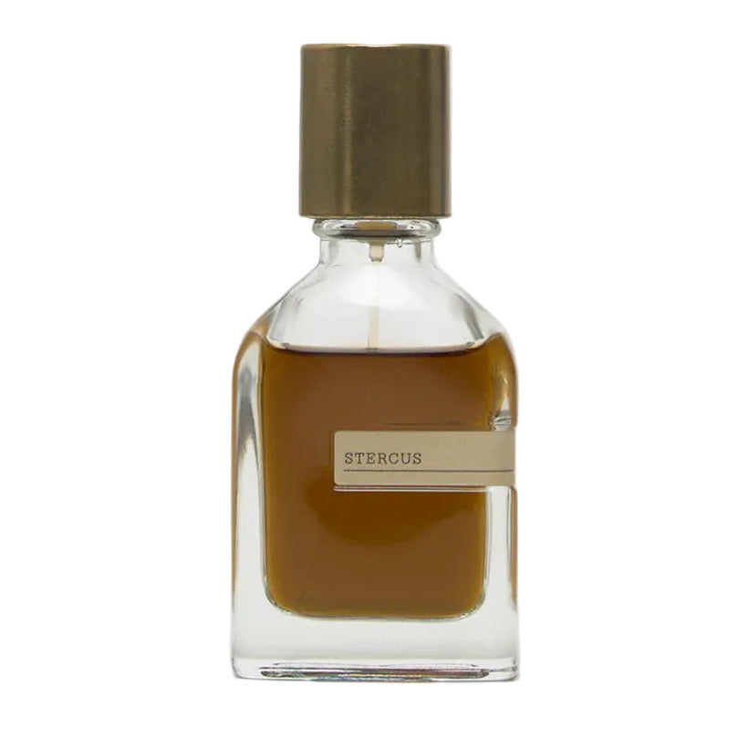 Orto Parisi Stercus parfum spray in a 50ml bottle, showcasing the luxury fragrance design and elegant packaging.