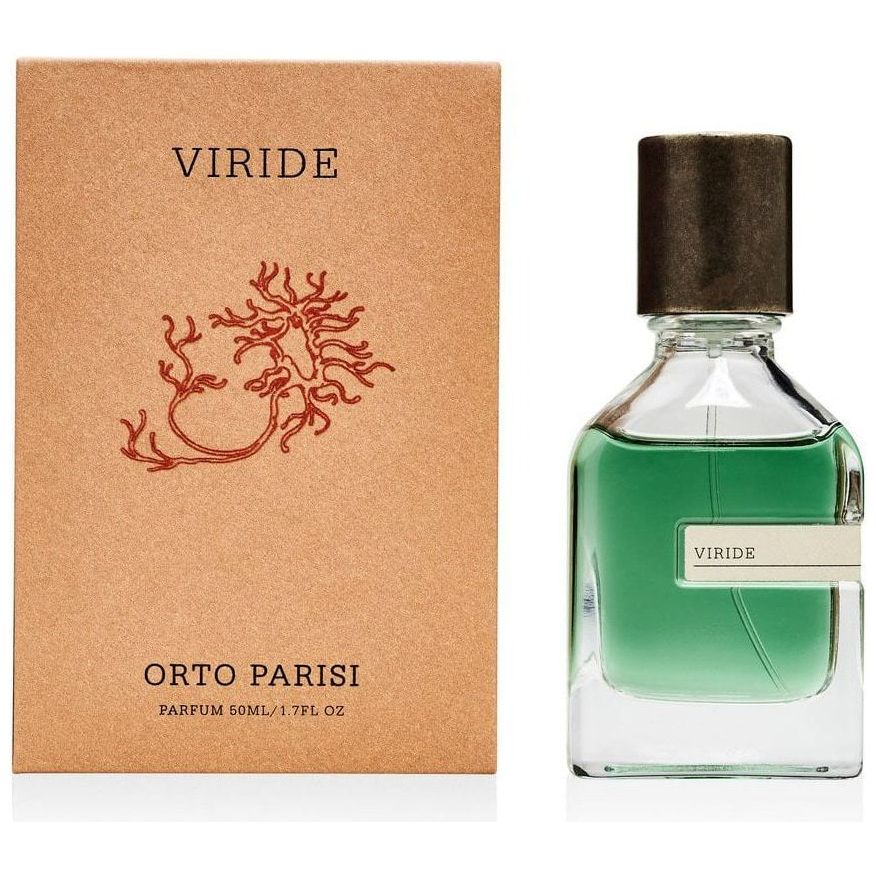 Orto Parisi Viride parfum spray in a 50ml bottle, with a sleek design and elegant packaging.