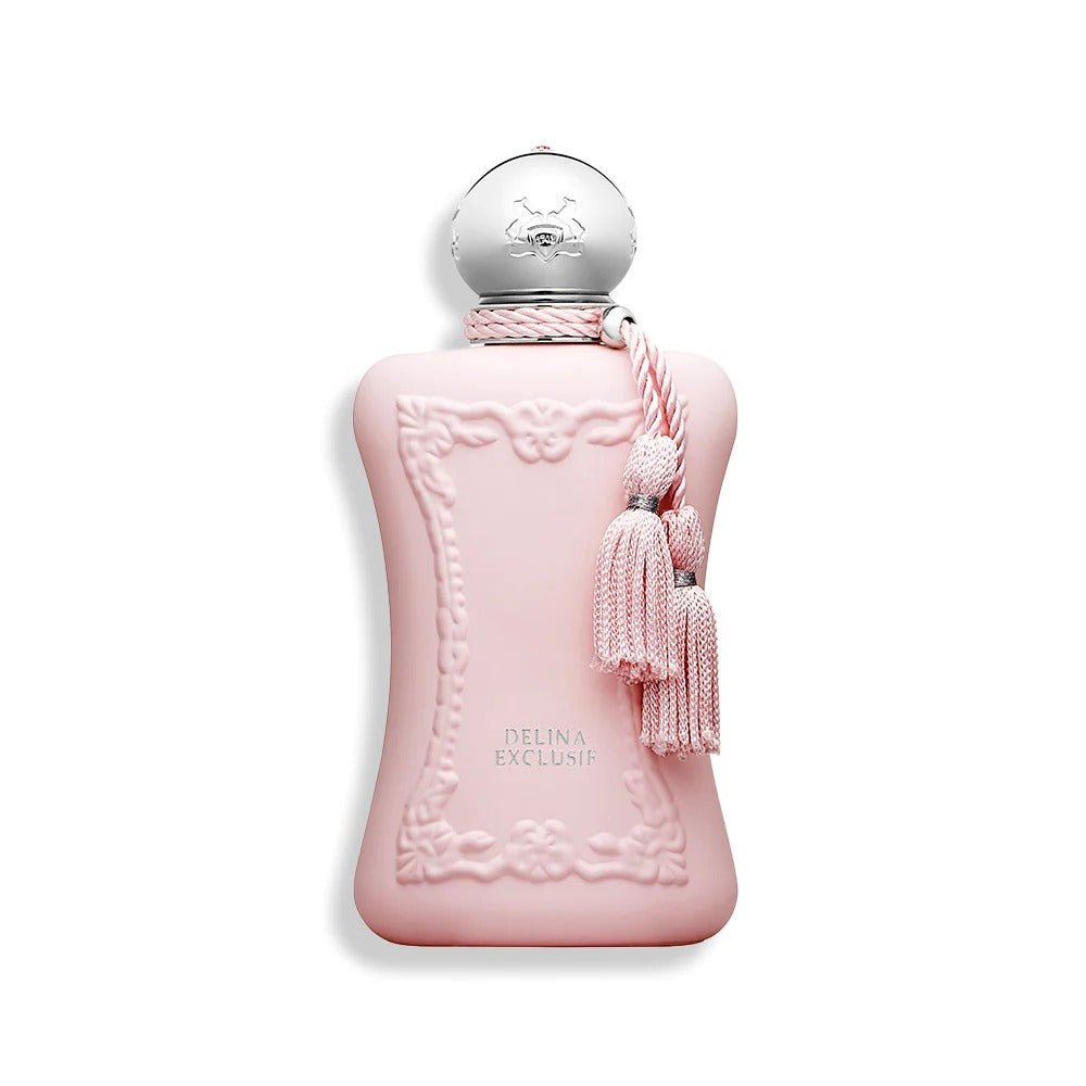 Pre-order Parfums de Marly Delina Exclusif Eau de Parfum spray in 2.5 oz, featuring a luxurious floral fragrance and elegant bottle.