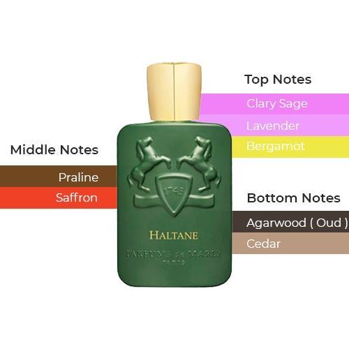 Parfums de Marly Haltane Eau de Parfum spray in a 4.2 oz bottle, featuring elegant packaging and the signature fragrance.