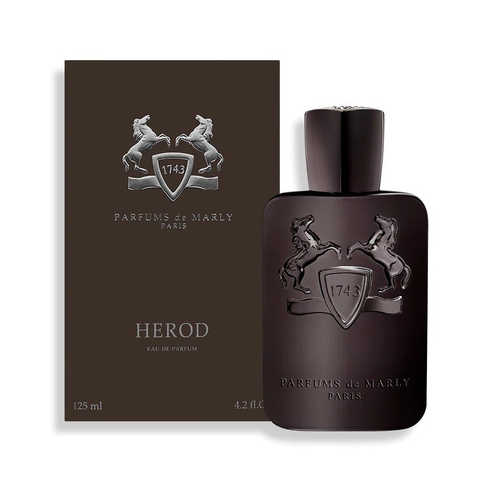 Parfums de Marly Herod Eau de Parfum spray bottle, 4.2 oz (125ml), with elegant packaging and classic design.