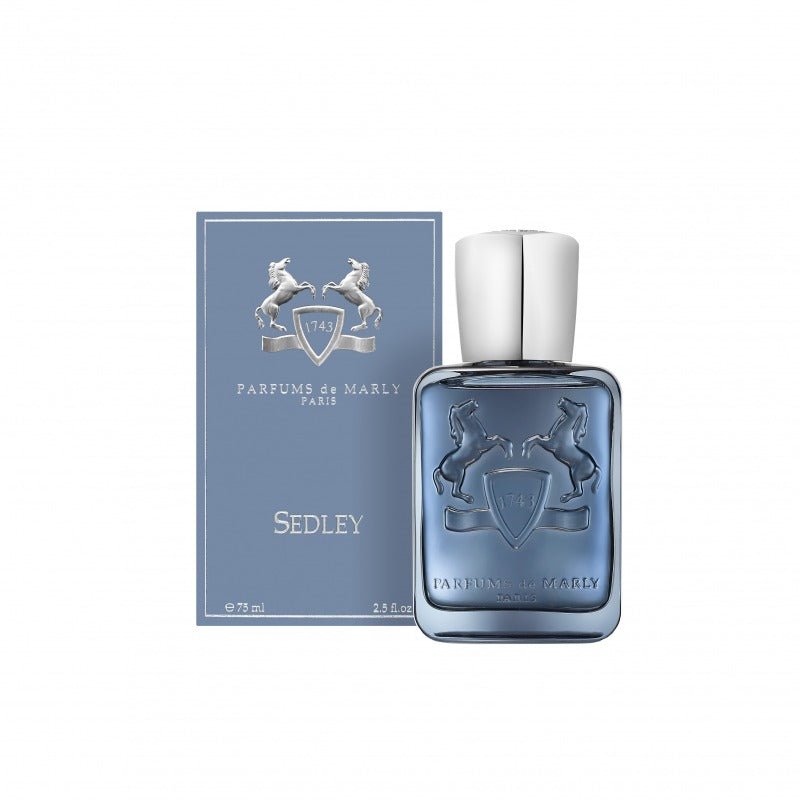 Parfums de Marly Sedley Eau de Parfum spray bottle, 4.2 oz (125ml), elegant packaging with a sophisticated fragrance.