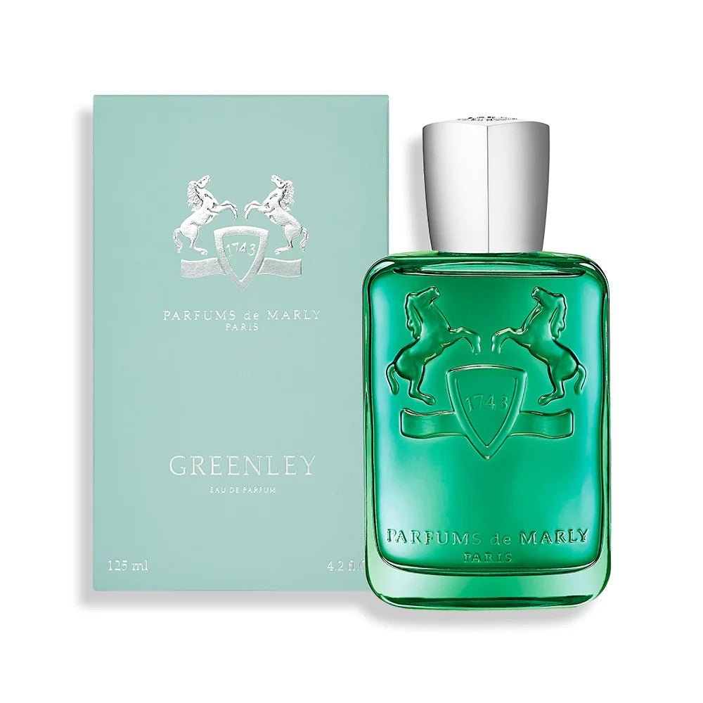 Parfums de Marly Greenley Eau de Parfum spray bottle, 125ml, with elegant packaging and a luxurious fragrance presentation.