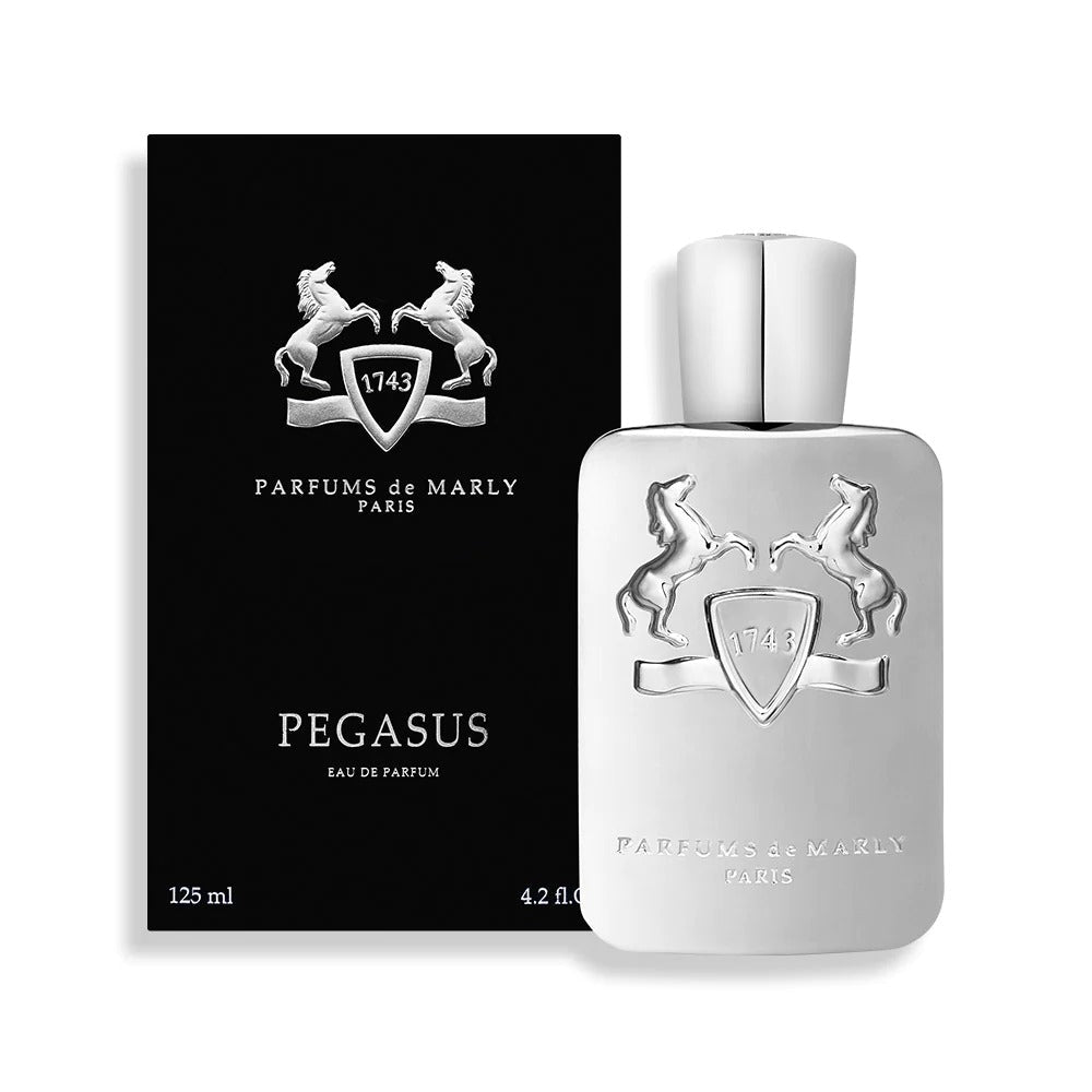 Pre-order Parfums de Marly Pegasus Eau de Parfum tester bottle, 4.2 oz, featuring a sleek spray design and elegant packaging.