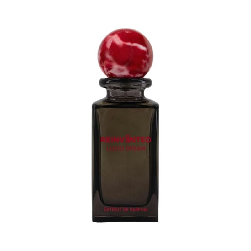 Reinvented Lucid Dream extrait de parfum spray in 2.5 oz (75ml), elegant glass bottle with a sleek design.